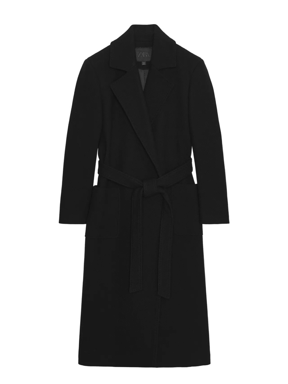 Wool Blend Belted Coat